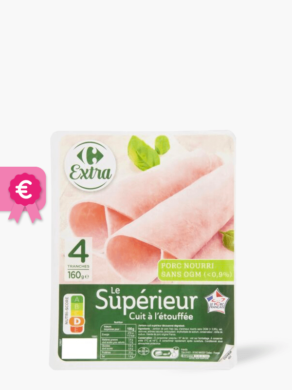 Jambon blanc supérieur (4) 160g