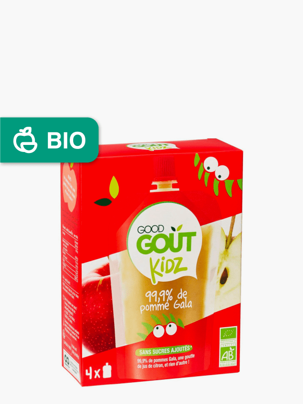 Good Goût Compote pomme gala bio - Dès 4 mois - Sans sucres ajoutés