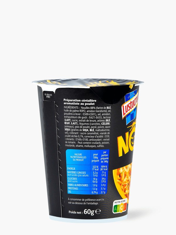 Lustucru - Pâtes banzaï noodle au poulet (60g) commandez en ligne avec  Flink !