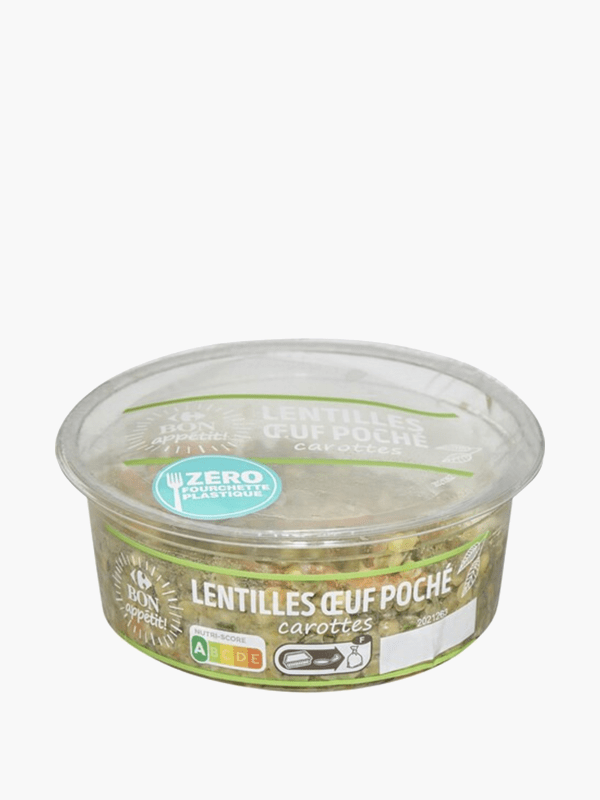 Carrefour - Salade lentilles œuf poché (180g) commandez en ligne