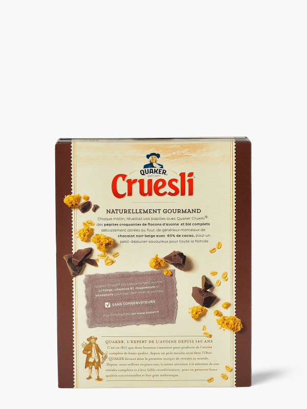 Cruesli Chocolat noir - QUAKER - 450 g