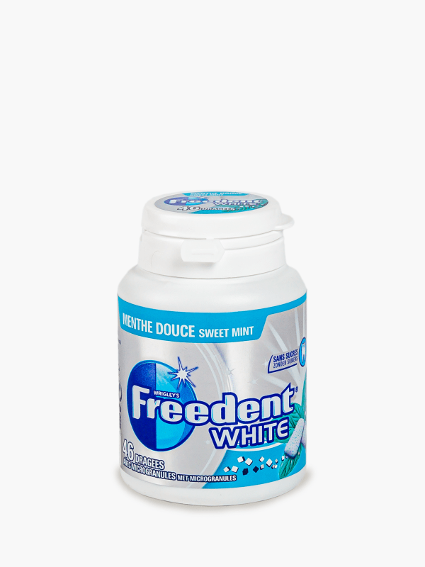 Chewing gum white menthe douce Freedent - Boîte de 46 dragées sur