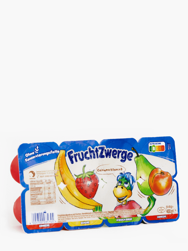 Danone Fruchtzwerge Erdbeere, Banane, Pfirsich-Birne 8x50g bei Flink online  bestellen!