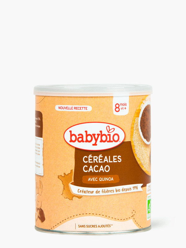 Céréales infantiles - Babybio saveur cacao avec quinoa dès 8 mois