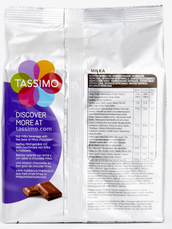 Tassimo T-discMilka Chocolat 40 dosettes - Lot de 5 : : Epicerie