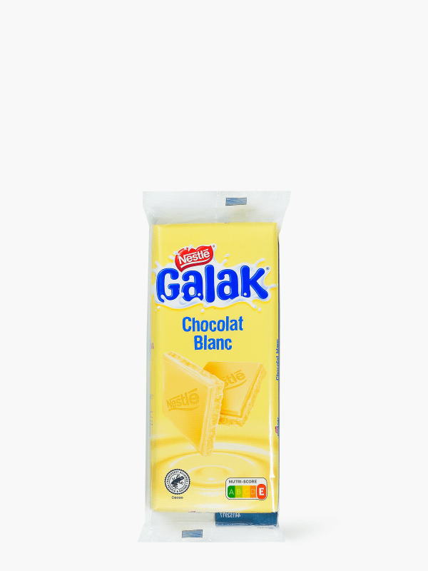 Galak - Tablette Chocolat Blanc - 2x100g - Lot de 2 : : Epicerie