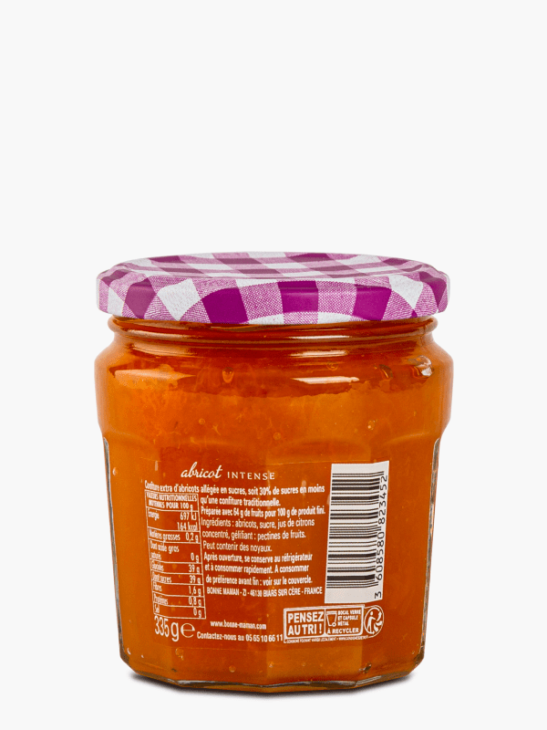 Bonne Maman Confiture Fruitee Intense Abricots 335g : Grocery & Gourmet  Food 