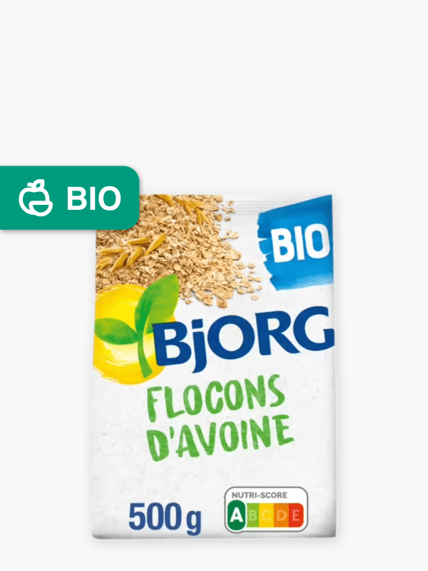 Bjorg - Flocons d'avoine Bio (500g) commandez en ligne avec Flink !