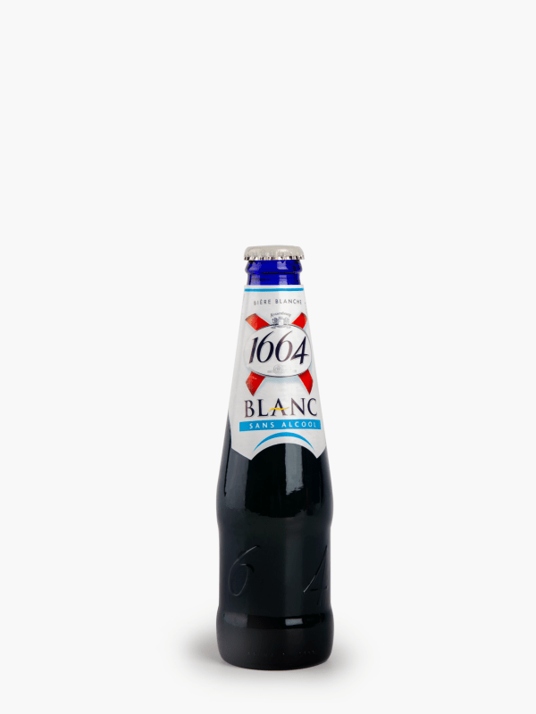 1664 Bière blanche sans alcool 0.4% bouteilles 6x25cl pas cher 