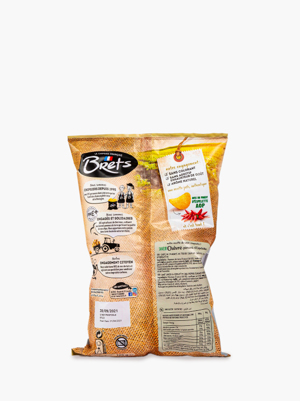 Bret's - Chips Chèvre & Piment (125g) commandez en ligne avec Flink !