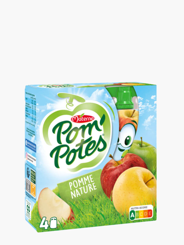 Gourde de Pomme Nature Sans Sucres Ajoutés Pom'Potes 90g