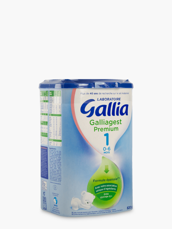 Gallia 1er âge Galliagest Premium - Lait infantile en poudre de 0 à 6 mois  (820g) commandez en ligne avec Flink !