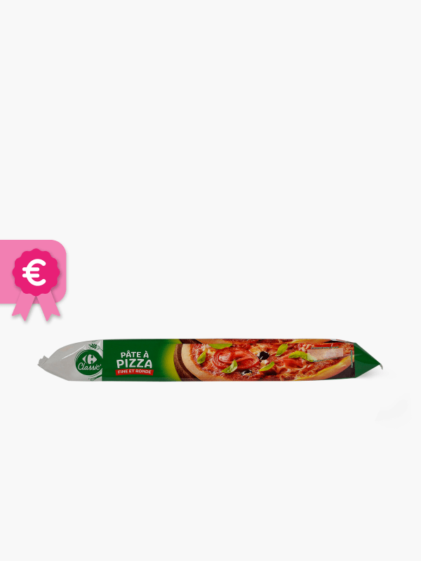 Pâte à pizza CARREFOUR CLASSIC' : la barquette de 385g à Prix Carrefour