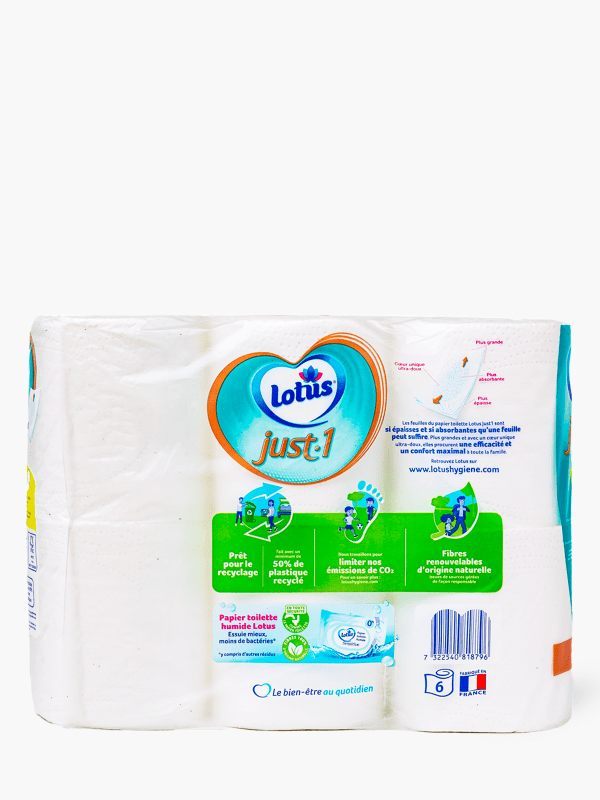 Papier toilette humide pure Lotus