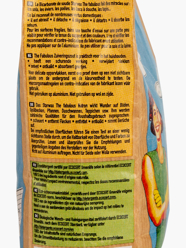 Bicarbonate de Soude certifié Ecodétergent - 1kg