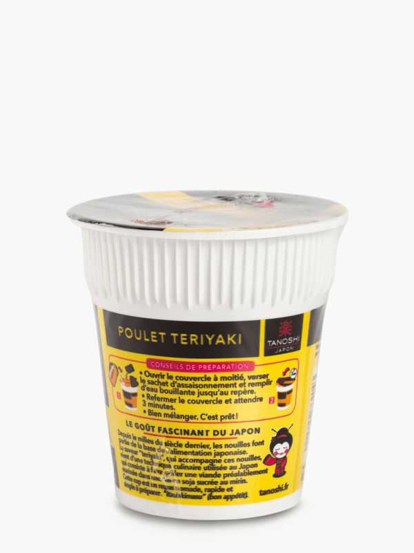 Nouilles poulet teriyaki Tanoshi 65g sur