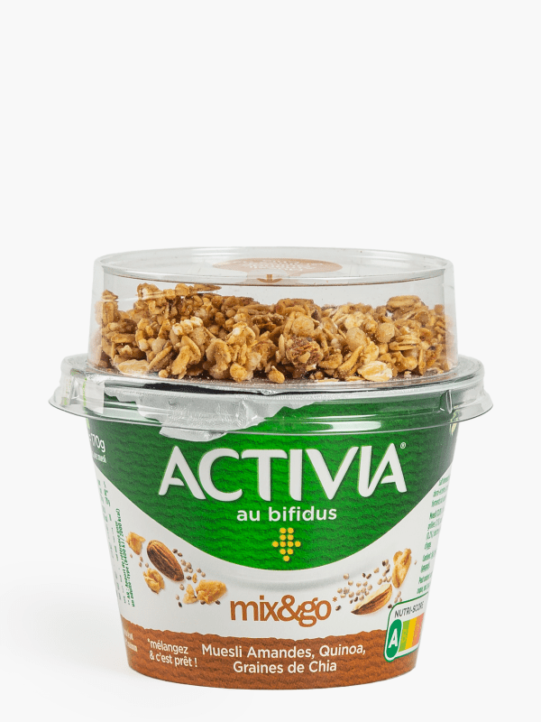 Activia - Yaourt muesli amande, quinoa et graines de chia (170g)