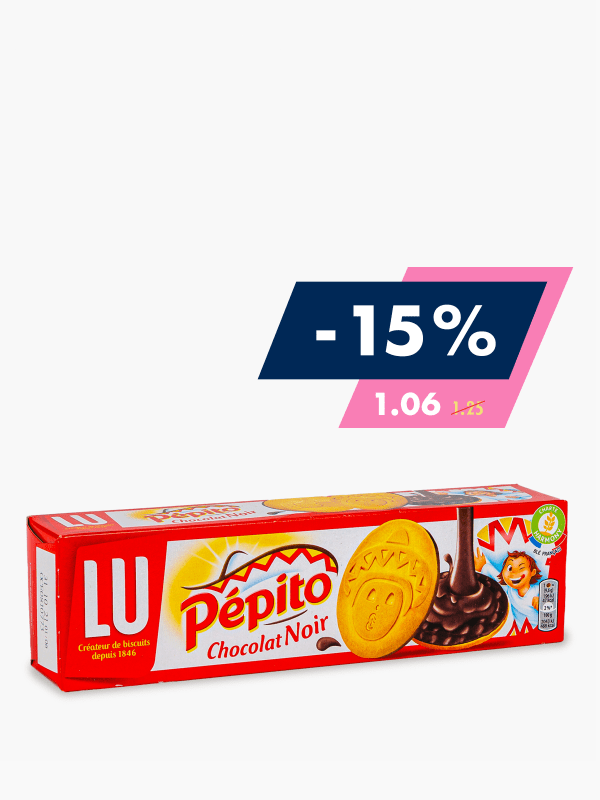 Pépito - Biscuits chocolat au lait (192g) commandez en ligne avec Flink !