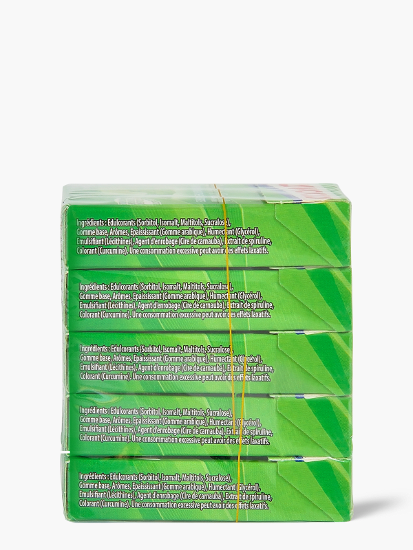 AIRWAVES - Chewing-gum Menthol Extrême sans sucres - 5 paquets de 10  dragées - 70g