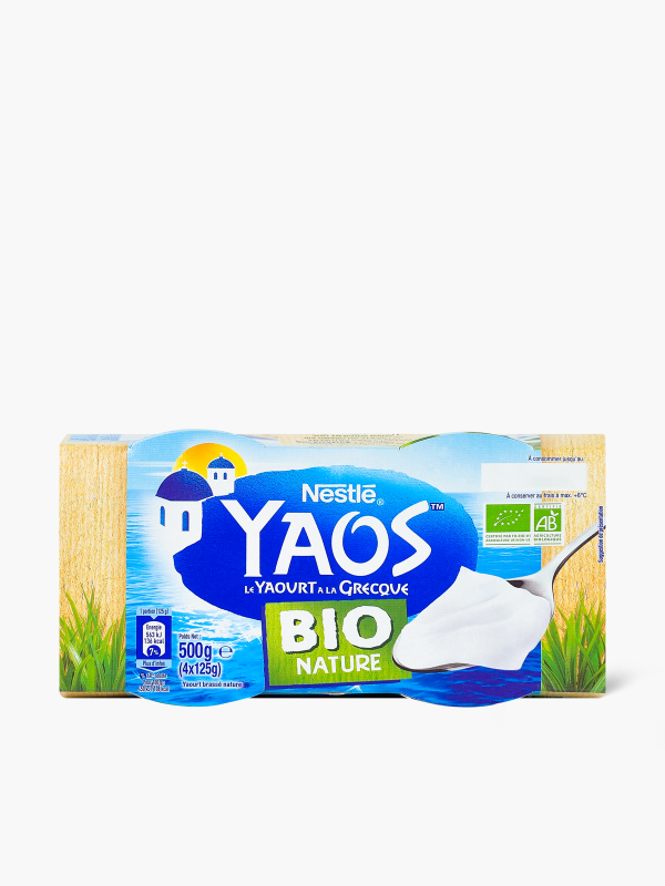 Yaourt nature à la Grecque Yaos, Nestlé (4 x 150 g)  La Belle Vie :  Courses en Ligne - Livraison à Domicile