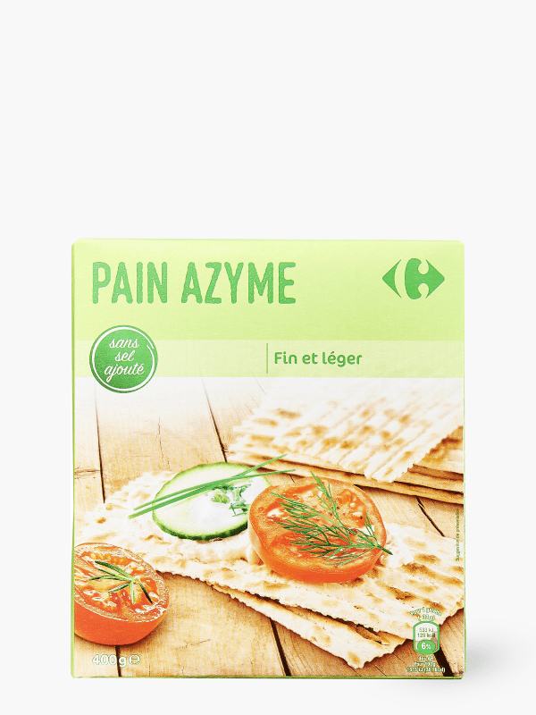 Carrefour - Pain azyme (400g) commandez en ligne avec Flink !