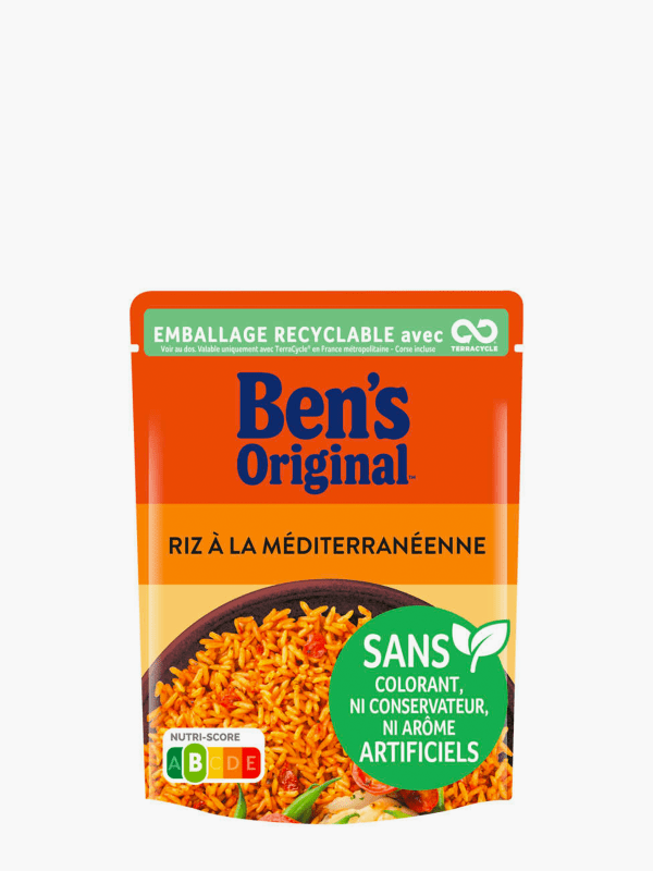 Riz micro-ondes express à la méditerranéenne BEN'S ORIGINAL : le sachet de  250g à Prix Carrefour