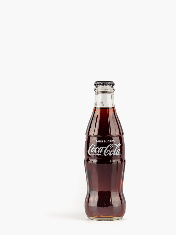 Bouteille Coca Cola zéro en verre 25 cl