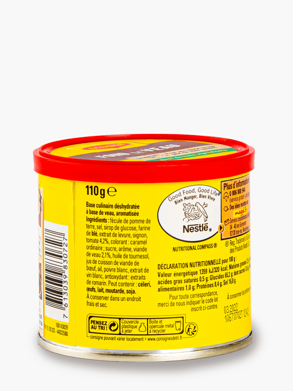 MAGGI - FOND DE VEAU Boite de 110g - Les Sauces chaudes, Bouillon, Fond de  sauce, Papillotes/Fond de sauce, Gelée et Court-bouillon 