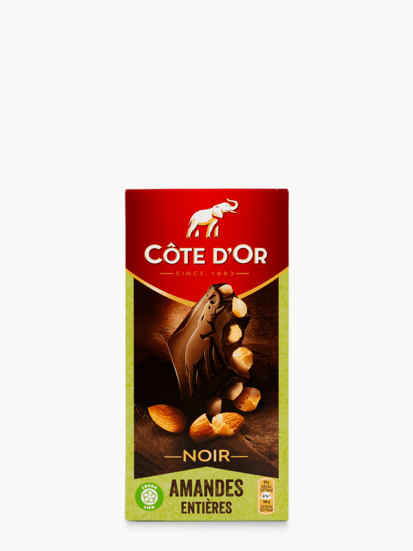 COTE D'OR LAIT NOISETTE ENTIÈRES TABL 180G