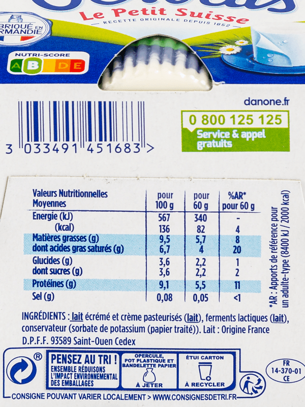 Petit Suisse Gervais - Danone - 360g, petit suisse 