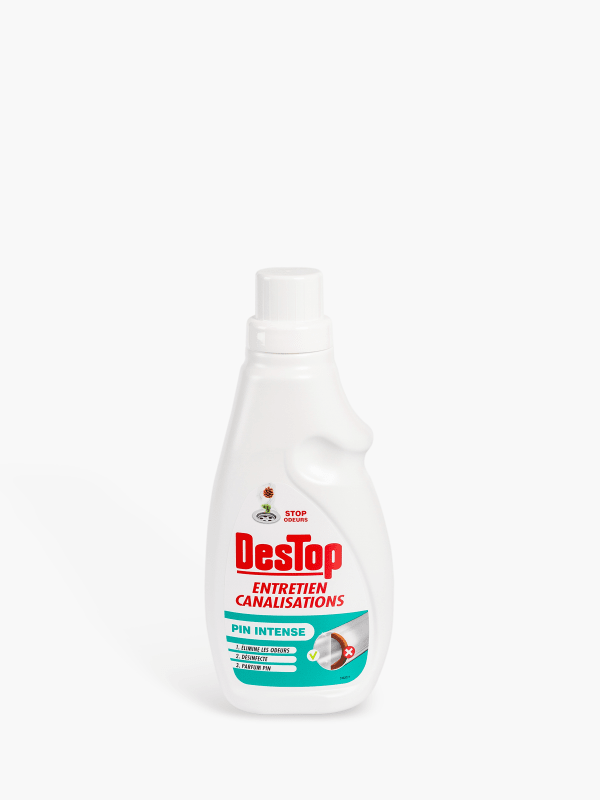 DESTOP - Turbo - Rouge - Gel Déboucheur 5 minutes - flacon de 500 ml