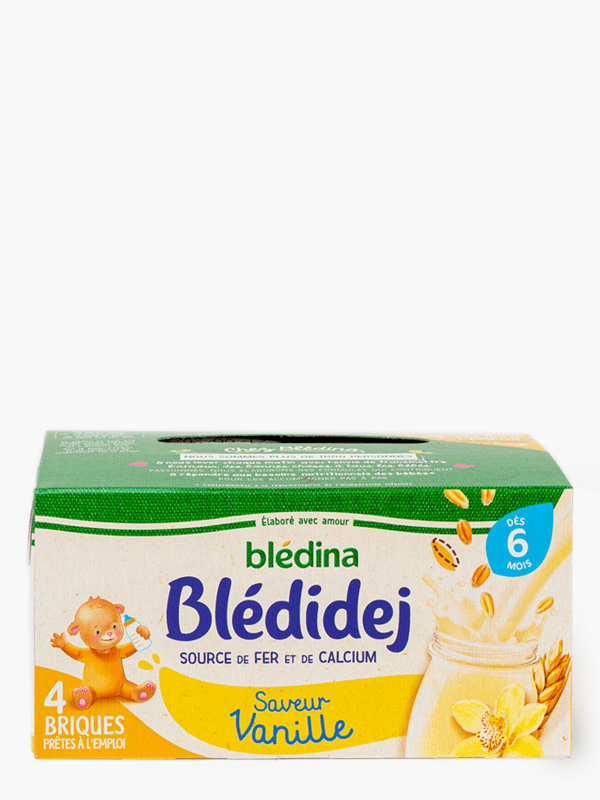 BLEDIDEJ LAIT ET CEREALES VANILLE BISCUIT 4X250ML - BLEDINA