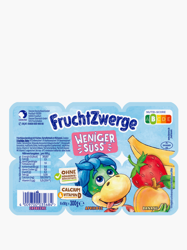 Danone Süß 6x50g Weniger Flink online bestellen! bei Fruchtzwerge