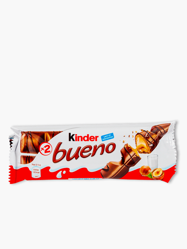 Barre chocolatée Chocolat au Lait KINDER BUENO : 3 barres - 129g à