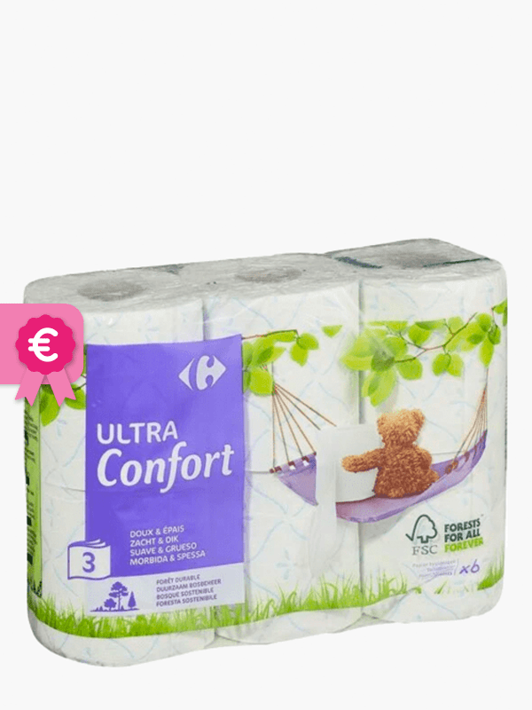 Papier toilette confort Lotus x6 sur