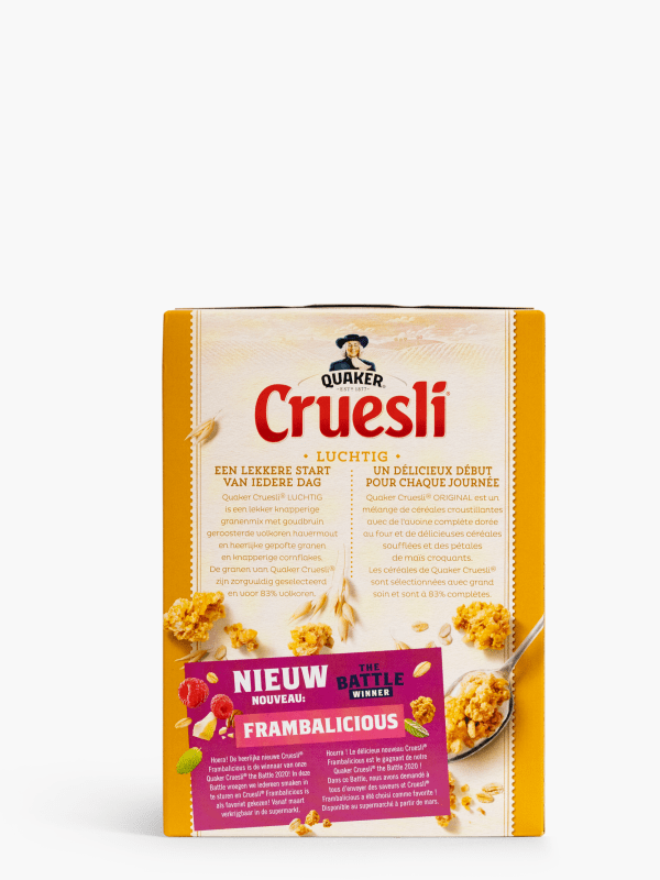 Quaker Cruesli luchtig Naturel 375 gram