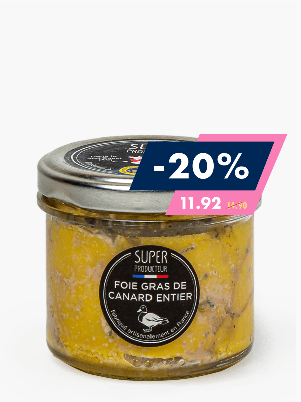 Bloc de foie gras de canard du Sud-Ouest avec trancheur - Labeyrie (200g)