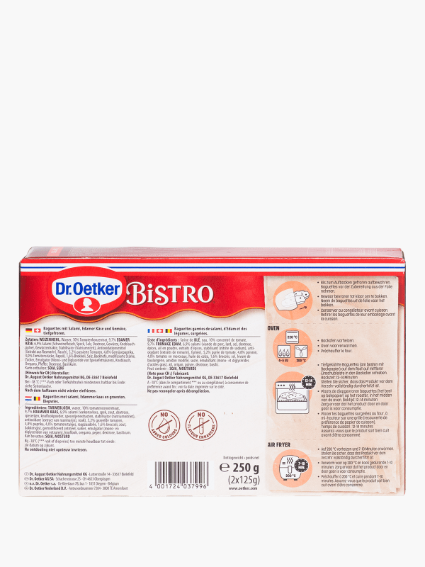 Dr. Oetker Bistro Baguette Salami Flink online 250g bestellen! Stück) (2 bei