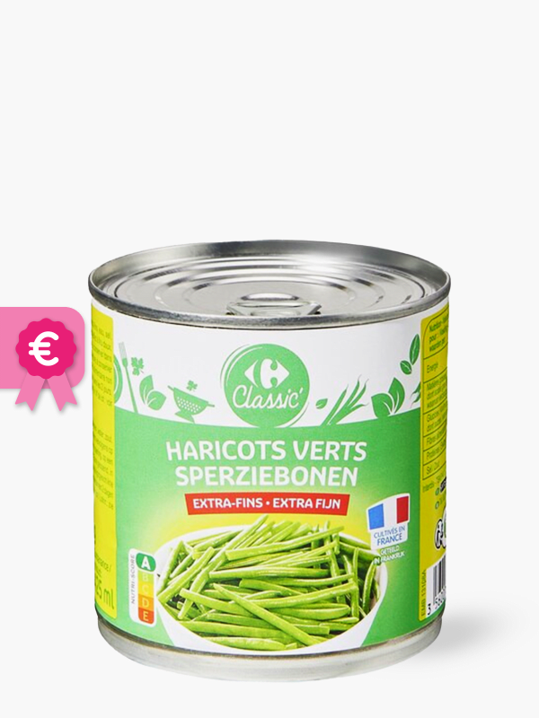 Haricots verts extra-fins CARREFOUR EXTRA