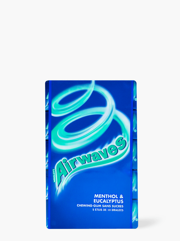 Chewing-gum sans sucres Menthol Eucalyptus AIRWAVES