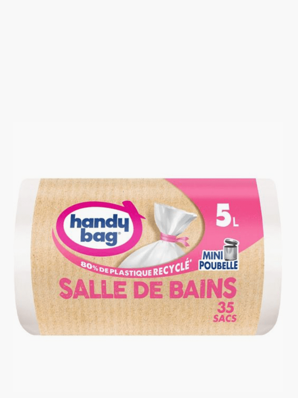 Sac poubelle haute poignées coulissantes ultra-résistant 50L HANDY BAG :  les 15 sacs à Prix Carrefour