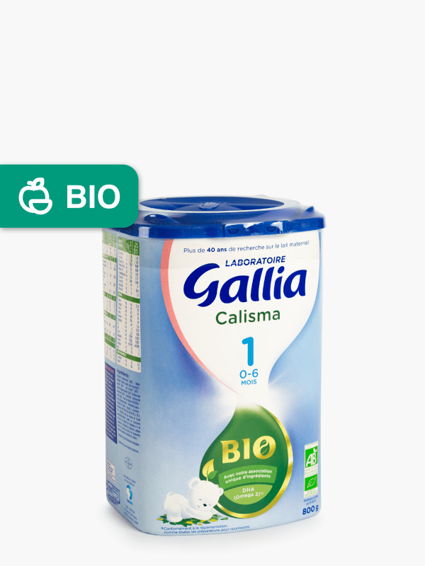 Laboratoire Gallia Calisma 1 Bio, Lait en poudre pour bébé Bio, De 0 à 6  Mois, 800g (Packx3)