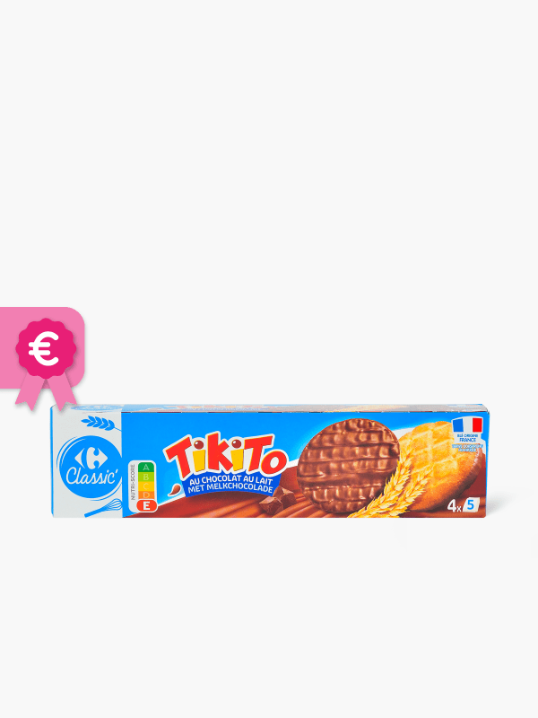 Biscuits chocolat lait CARREFOUR CLASSIC