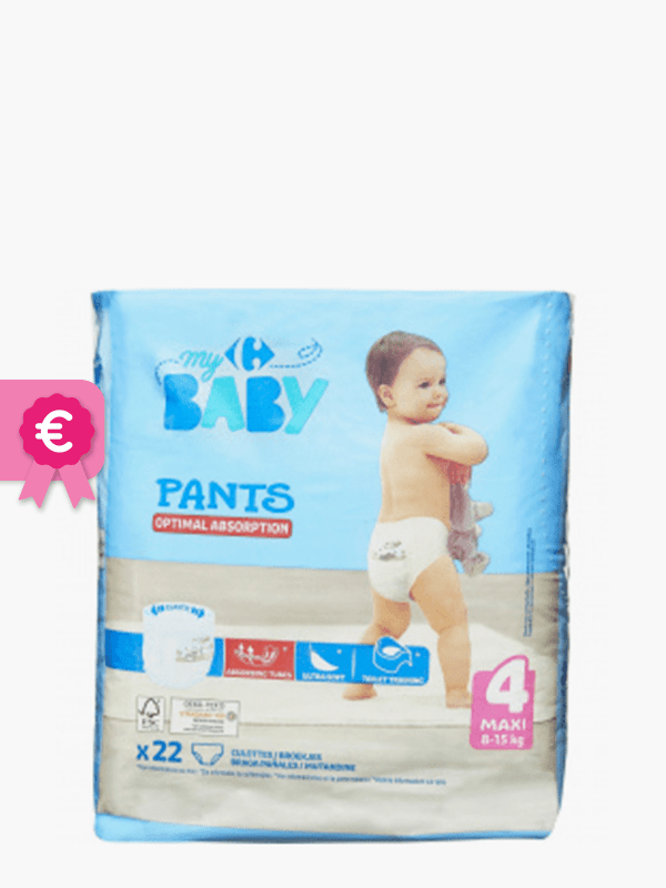 Couches-Culottes bébé tailles 4 8-15kg X22 - Super U, Hyper U, U Express 