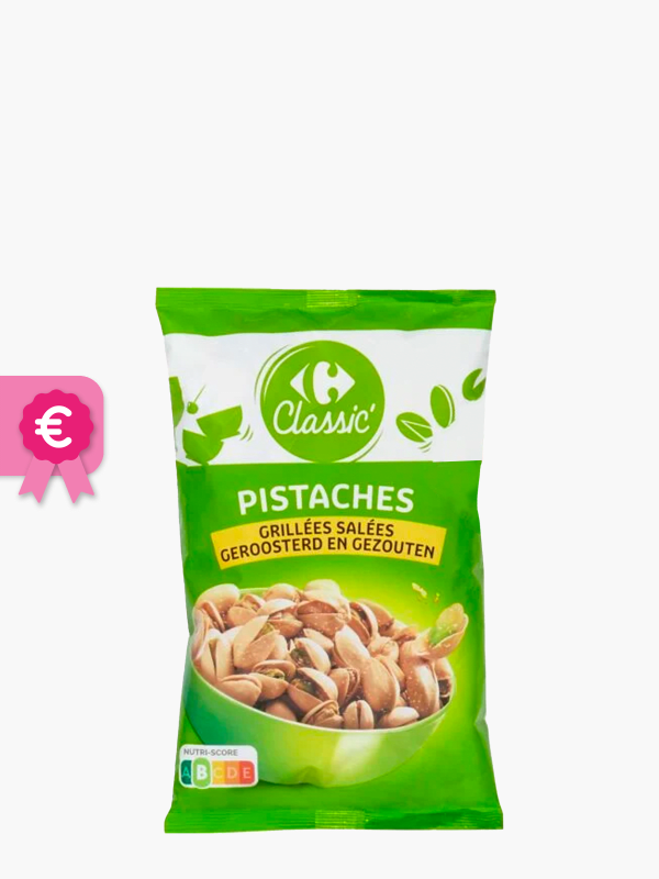 PISTACHES Grillées salées - Carrefour - 125 g