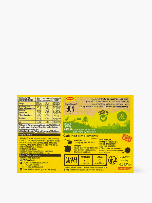 Bouillon Kub de boeuf, Maggi (x 8, 80 g)