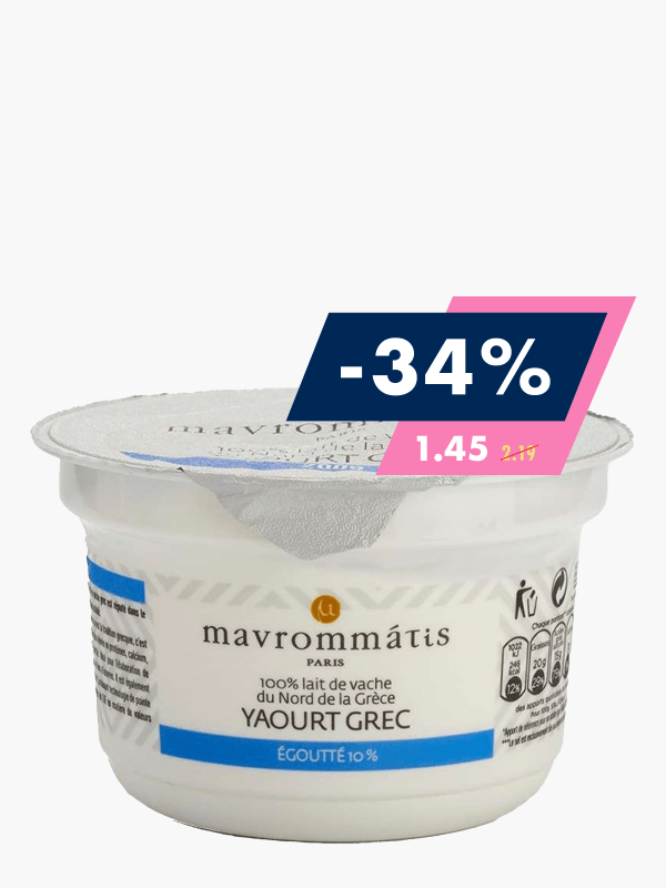 Yaourt Grec au miel et noix, Mavrommatis (160 g)  La Belle Vie : Courses  en Ligne - Livraison à Domicile