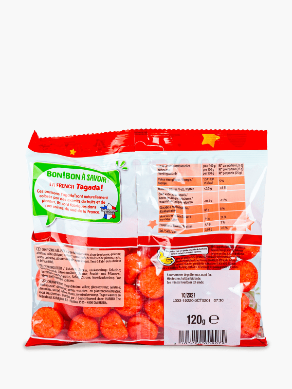 Fraise Tagada 120 Gr Haribo - Confiserie Poisson 