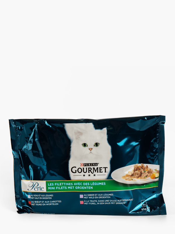 Gourmet Perle Les Duos de la mer pour chats adultes, Purina (4 x