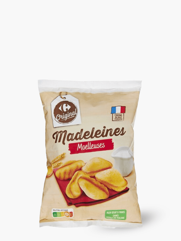 Carrefour - Madeleine moelleuses (250g) commandez en ligne avec Flink !